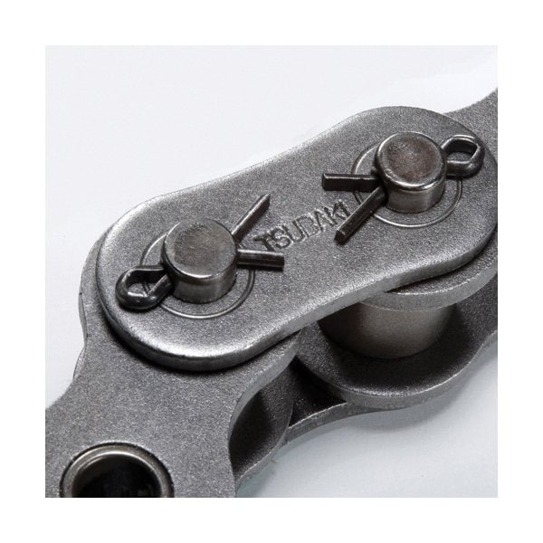 Tsubaki Chain, 10 ft OAL, 1/2 in Pitch, 5/32 in Dia x 5/16 in W Roller, Carbon Steel 40CB - main