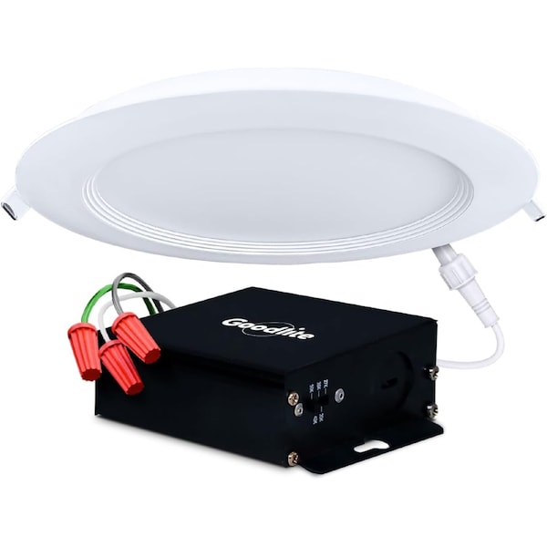 Goodlite LED Round, Recessed Ultra Slim Baffle-Trim Fixture, SB6/20W/R/LED/5CCT 1800 Lumens, 20W G-97824 - main