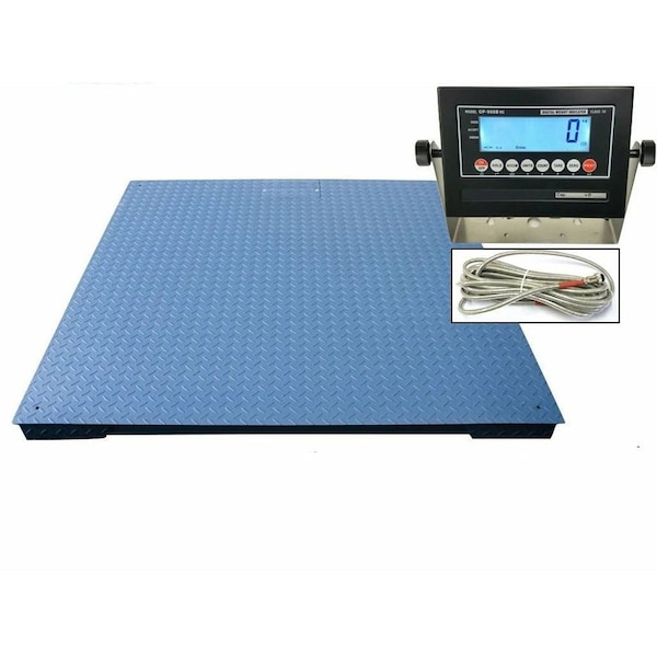 Selleton Scales Industrial Floor Scale, 7 ft x 7 ft, 30000 lb x 5 SL-700-7X7-30K - main