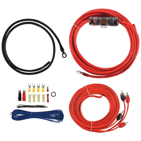 Sparkmeuptoo 8 Gauge V6 Series Amp Installation Kit with RCA Cable SP3691767 - main