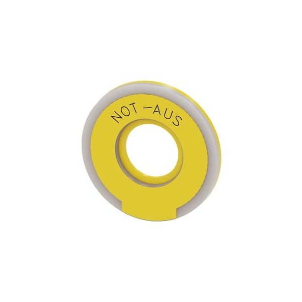 Siemens Washer round for EMERGENCY STOP mushroom pushbutton yellow 3SU1901-0BD31-0AS0-ZY19 - main