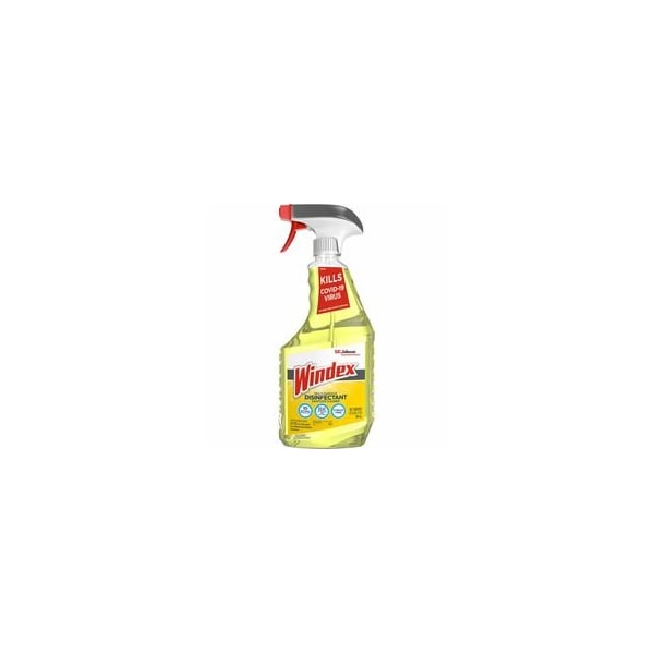 Windex Multisurface Disinfectant Spray, 32 fl oz (1 quart), Disinfectant, Streak-free, Yellow 322369 - main
