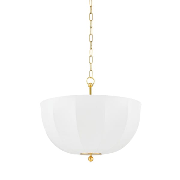 Mitzi Home Ec. X Meshelle 1 Light Pendant 13.75 In. Aged Brass H816701-AGB - main