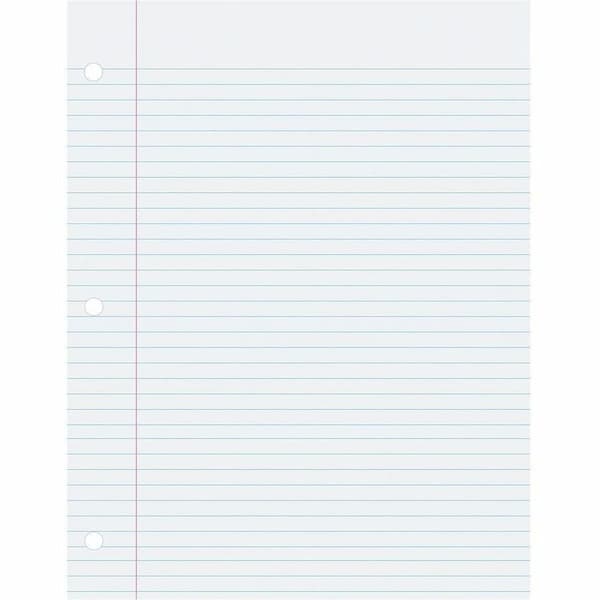 Pacon Composition Paper, 3-Hole Punched, College Rule, 8.5x11, PK1000 P2405 - main