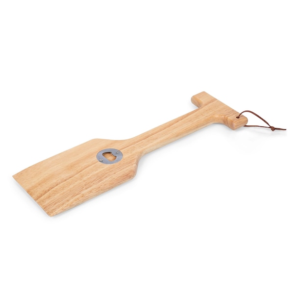 Picnic Time Family Of Brands Hardwood BBQ Grill Scraper with Bottle Opener, Parawood 871-00-505-000-0 - main