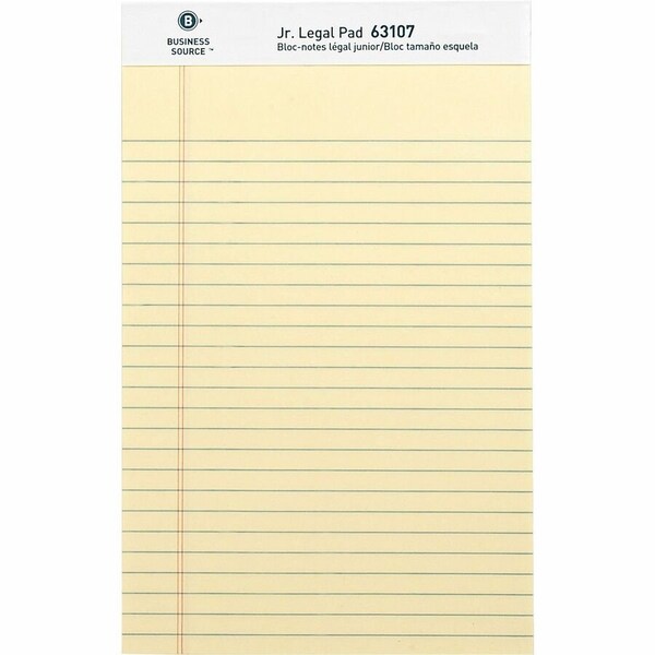 Business Source Writing Pad, Top, Canary, PK12 BSN63107 - main