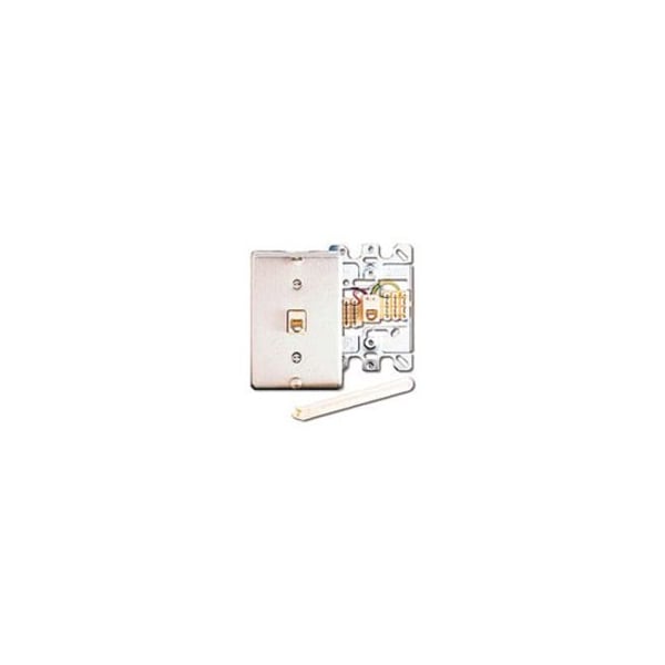 Leviton 1-Port Flush Mount Loaded For, Flr Box 1Gang 6W6P Screw 630A 40226-S - main