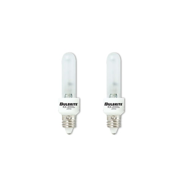 Bulbrite Mini-Candelabra Screw Base E11 Light Bulb, 40 Watt, Frost, 2PK 861347 - main