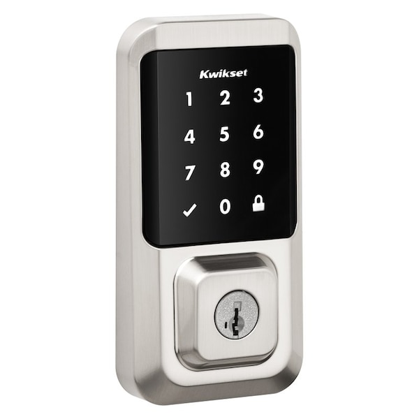 Kwikset Touchscreen Wi-Fi Enabled Smart Lock, Keyless Key, AAA Grade, Zinc, Satin Nickel 939 WIFI TSCR 15 - main