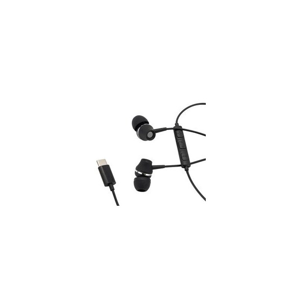 Cable Wholesale USB Type C Noise Isolation Earbuds With Mic, Black 5002-110BK - main
