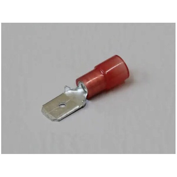 Nichifu Half-Insulated Disconnect Terminals, Extra Copper Sleeve, Male, AWG 18-16 TMDEN 630809-M-RCL - main