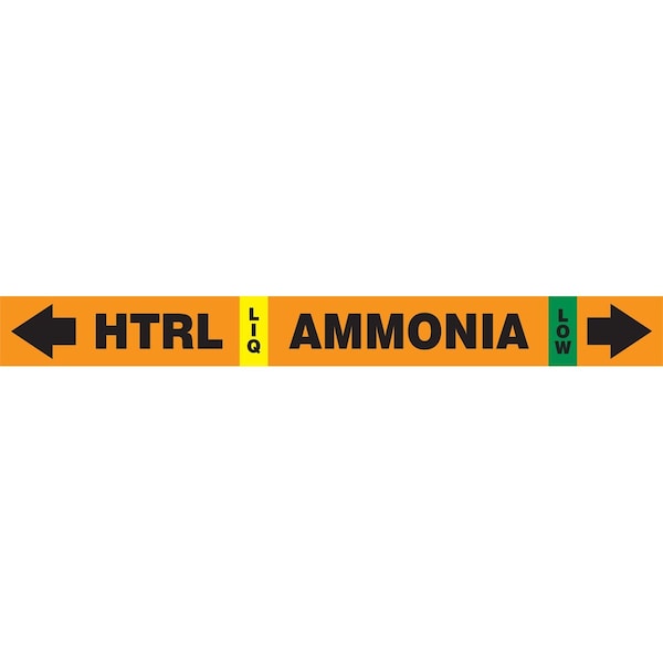 Accuform IIAR SELFSTICK AMMONIA PIPE MARKER RAK109T - main