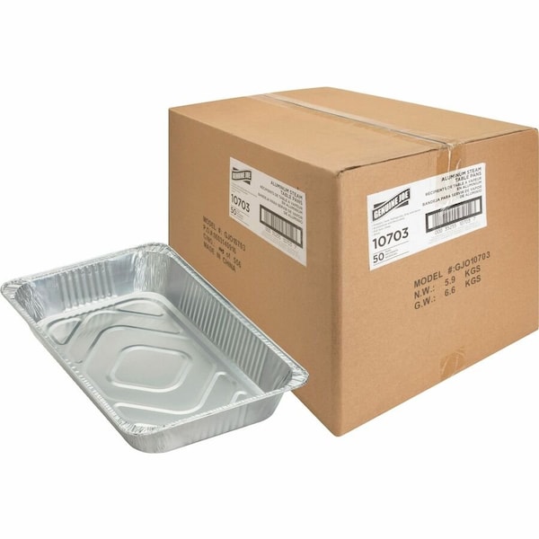 Genuine Joe Full Size Disposable Aluminum Pans, 50PK GJO10703 - main