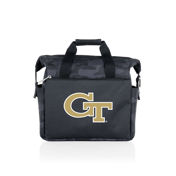 Picnic Time Family Of Brands NCAA Georgia Tech Yellow Jackets On The Go Lunch Bag Cooler - Soft Cooler Lunch Box, Black Camo 510-00-182-194-0 - main