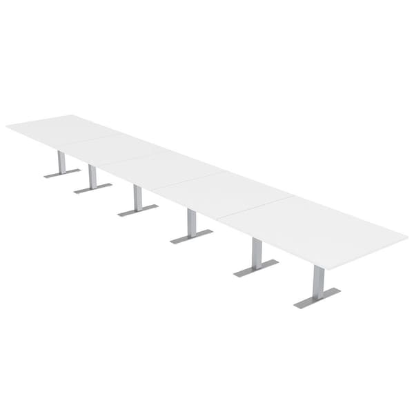 Skutchi Designs 22ft Rectangular Conference Table With Power | Harmony Series | 22 Person Meeting Room Table HAR-REC-48x264-T-W960-NA - main