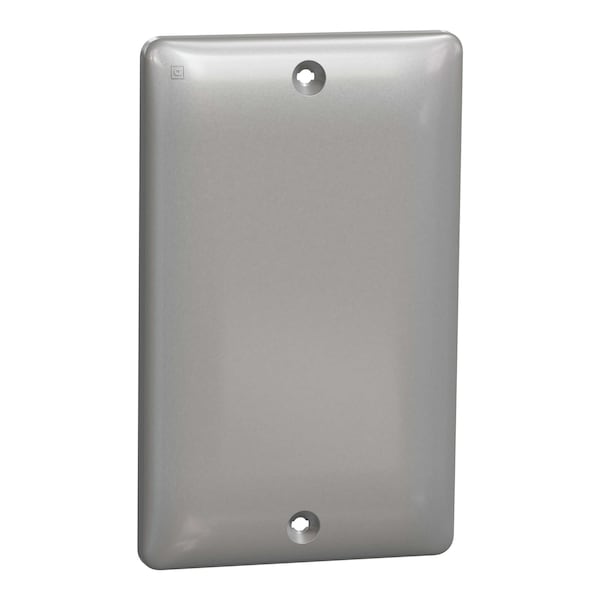 Square D Blank Plate, X Series, 1 Gang, Gray, Matte, Number of Gangs: 1 Polycarbonate, Matte Finish, Gray SQWS140001GY - main