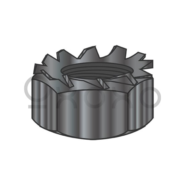 Oxoxo 4-40 K Lock Nut Black Zinc and Bake, 5000PK 405235 - main