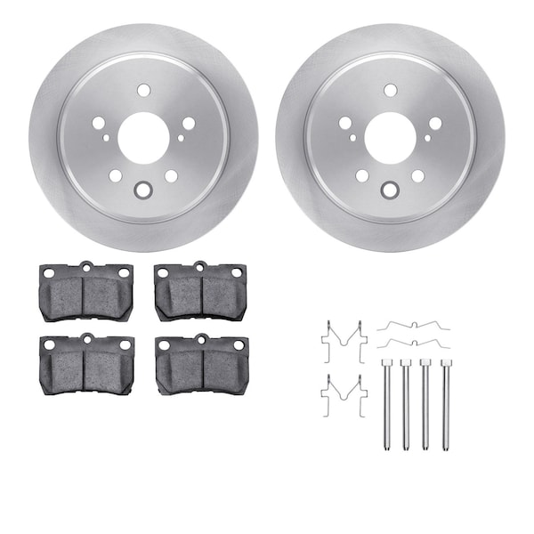 Dynamic Friction Co DFC Brake Rotor with 5000 Brake Pads and Hardware Kit 6512-75089 - main