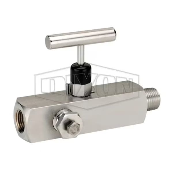 Dixon Multiport Needle Valve, 1/2-14 Nominal, 1/2 in FNPT Port, 10000 psi Pressure, 316 SSss Steel Bo MFS204 - main
