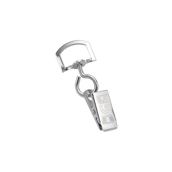 Brady Embossed U Thumb Grip Clip with Large Swivel Hook - Steel - Nickel 5705-3585 - main