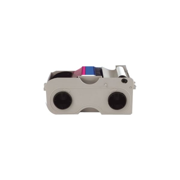 Hid Half Panel YMCKO Cartridge, Cleaning Roller: Full-color ribbon, resin black and clear 45014 - main