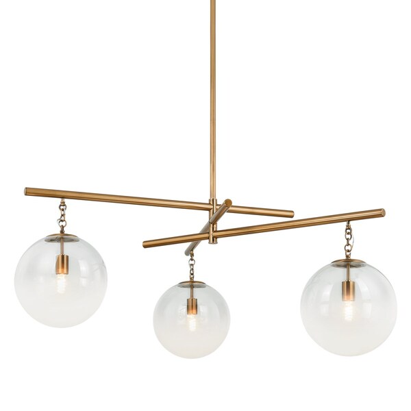 Troy Lighting Wade 3 Light Chandelier 59 In. Patina Brass F1059-PBR - main