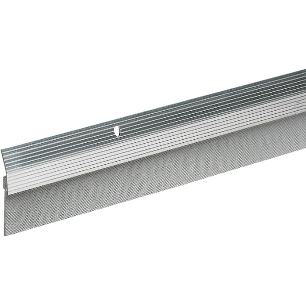 Do It Best 2'' W. x 2'' H. x 36'' L. Silver Aluminum Door Sweep A79/36HDB - main