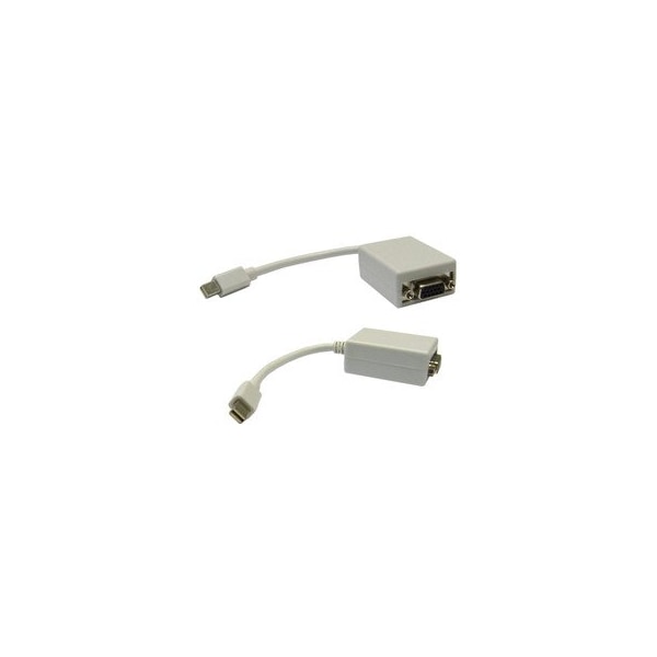 Cable Wholesale Mini DisplayPort to VGA Adapter Cable, Passive, Mini DisplayPort (MiniDP/mDP) Male to HD15 30H1-65000 - main