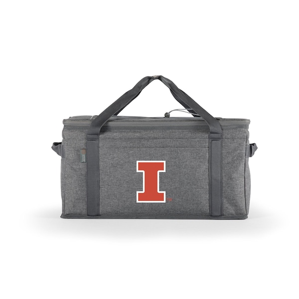 Picnic Time Family Of Brands NCAA Illinois Fighting Illini 64 Can Collapsible Cooler, Large Insulated Soft Cooler Bag 716-00-105-214-0 - main
