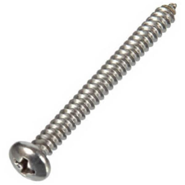 Hillman Sheet Metal Screw, Stainless Steel Pan Head Phillips Drive 628487 - main