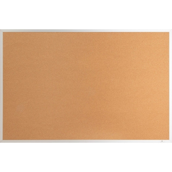 Lorell Aluminum Frame Cork Board 18" Height x 24" Width Cork Surface 19763 - main