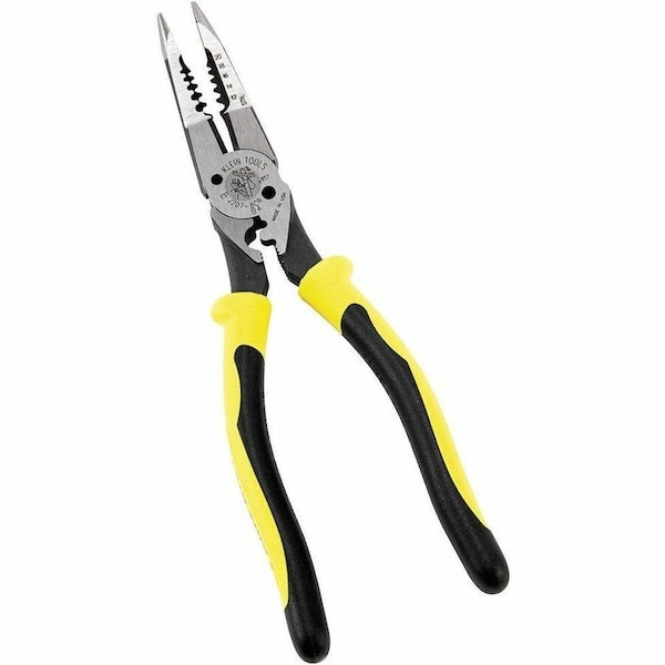 Klein Tools Pliers, All-Purpose Needle Nose Pliers with Crimper, 8.5-Inch J207-8CR - main