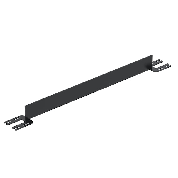 Vestil TOEBOARD FOR PIPE SAFETY RAILING 48 INCHES BLACK VDKR-4-TB-BK - main