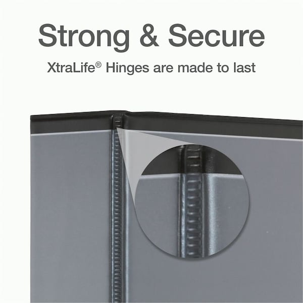 Cardinal Xtralife ClearVue Locking SlantD Binders, Black CRD26321 - main