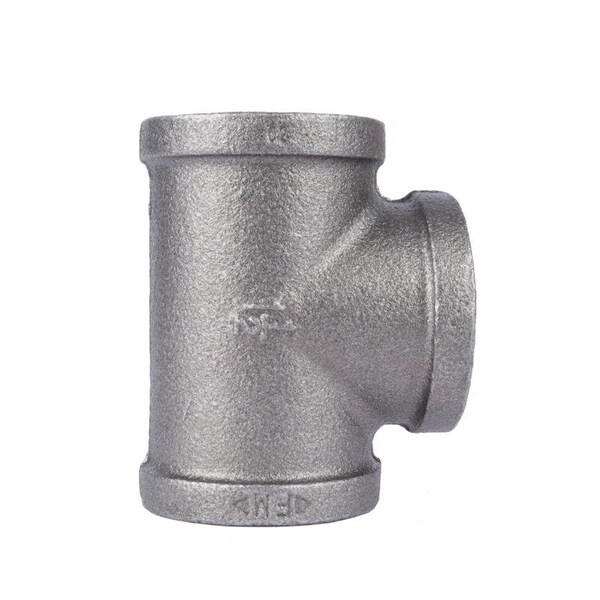 Stz Industries 1-1/2 in. FIP each X 1-1/2 in. D FIP 1-1/2 in. D FIP Black Malleable Iron Tee 310UT-112 - main