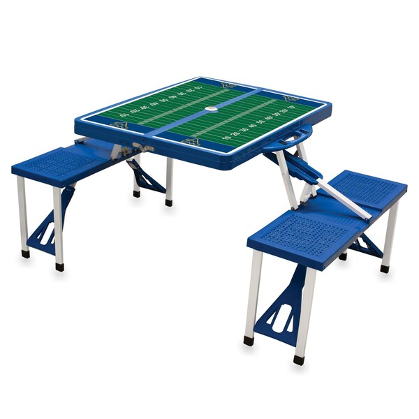 Picnic Time Family Of Brands West Virginia Mountaineers - Picnic Table Portable Folding Table 811-00-139-835-0 - main