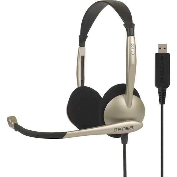 Koss USB Communication Headset CS100 with Noise Reduction Microphone - CS100 USB CS100 USB - main
