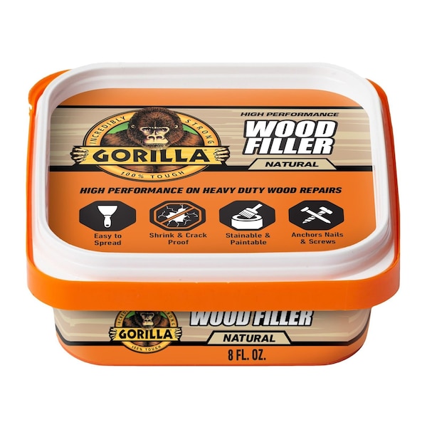 Gorilla Glue Filler, Tub, Natural, Wood Filler 107084 - main