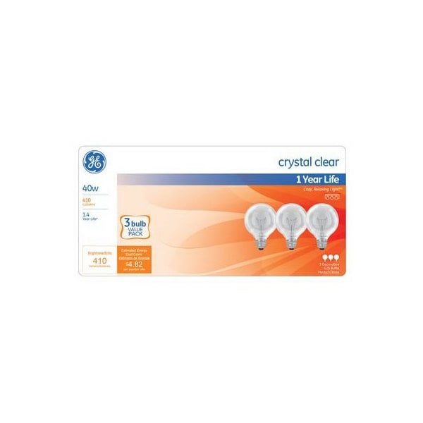 Current Ge3Pk 40W Clr Globelamp 44739 - main