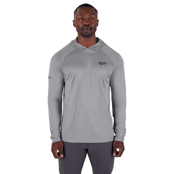 Milwaukee Hand Trucks Workskin XL Long Sleeve Men's Hooded Gray Hooded Sweatshirt M550G-XL - main
