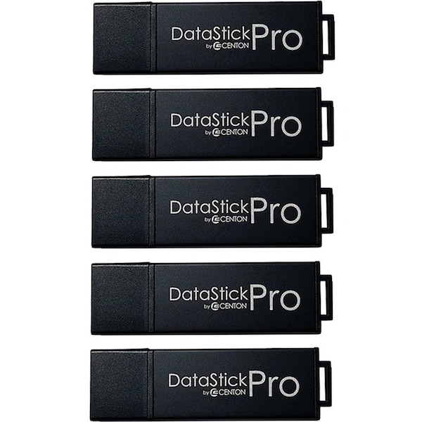 Centon 32 GB DataStick Pro USB 3.0 Flash Drive - 32 GB - USB 3.0 - Black - 5 Year Warranty - 5 Pack S1-U3P6-32G-5B - main