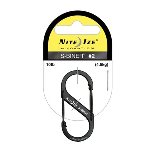 Nite Ize Double Gated Carabiner, 2 In., Black SB2-03-01 - main