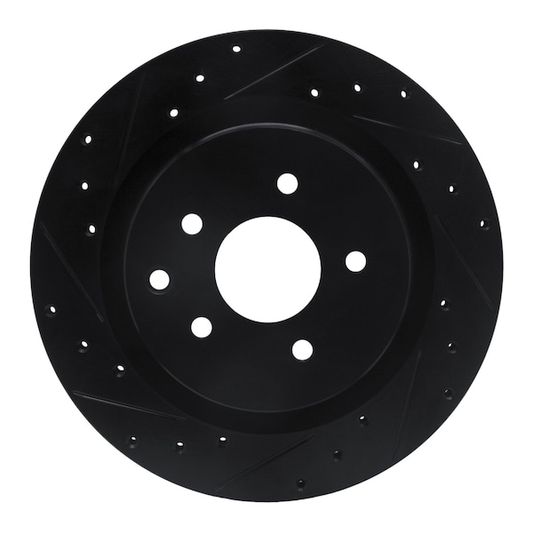 Dynamic Friction Co DFC Brake Rotor - Drilled and Slotted - Black 633-68009L - main