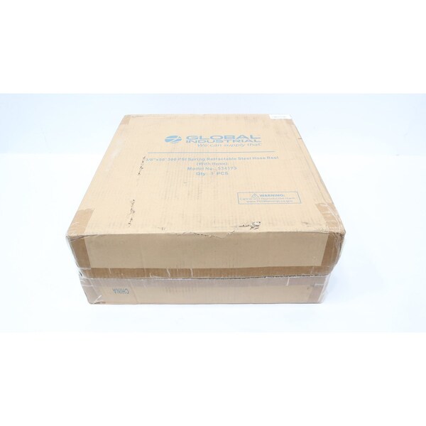 Global SPRING-RETRACTABLE STEEL HOSE REEL W/ 3/8IN X 50FT HOSE 300PSI 3/8IN NPT 534173 - main