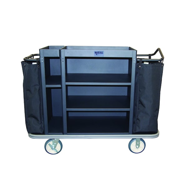 Royal Basket Trucks Housekeeping Cart, 47" H, 8" Caster G58-KKX-M3C-22N - main