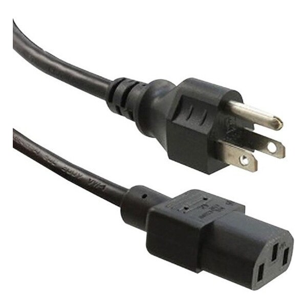 Enet Nema 5-15P To C13 Power Cord Black 3Ft N515-C13-13A-3F-ENC - main