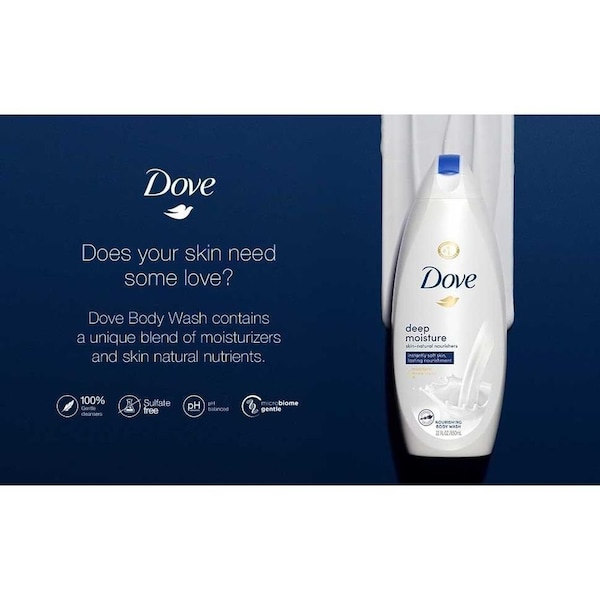 Dove Deep Moisture Nourishing Body Wash, 20 Ounce, 4PK 69595355 - main