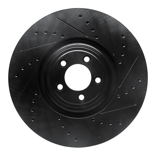 Dynamic Friction Co DFC Brake Rotor - Drilled and Slotted - Black 633-20026R - main