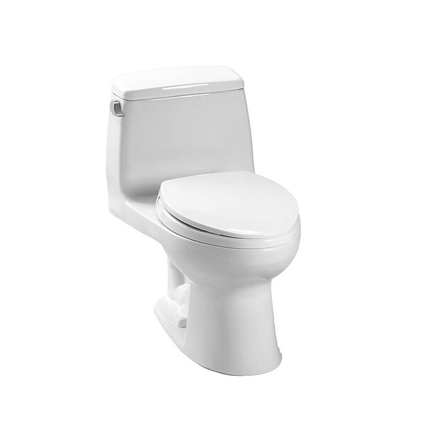 Procomfort MS854114S-01 Ultramax Elongated One Piece Toilet with Seat, Cotton White PR2586599 - main