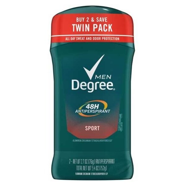 Degree Men Invisible Solid Sport Antiperspirant Deodorant, 5.4 Ounce, 6PK 67142 - main